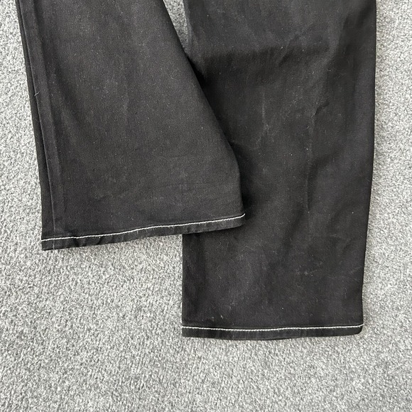 True Religion Ricky Relaxed Straight Jeans Mens 34x34 Black Contrast Stitch - Picture 15 of 15